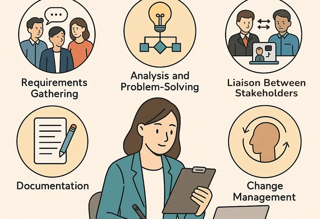Business analysis consulting icon for BFSI requirement workshops